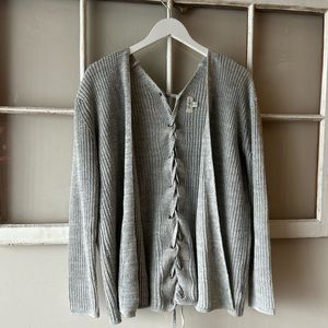 Gray Sweater Cardigan